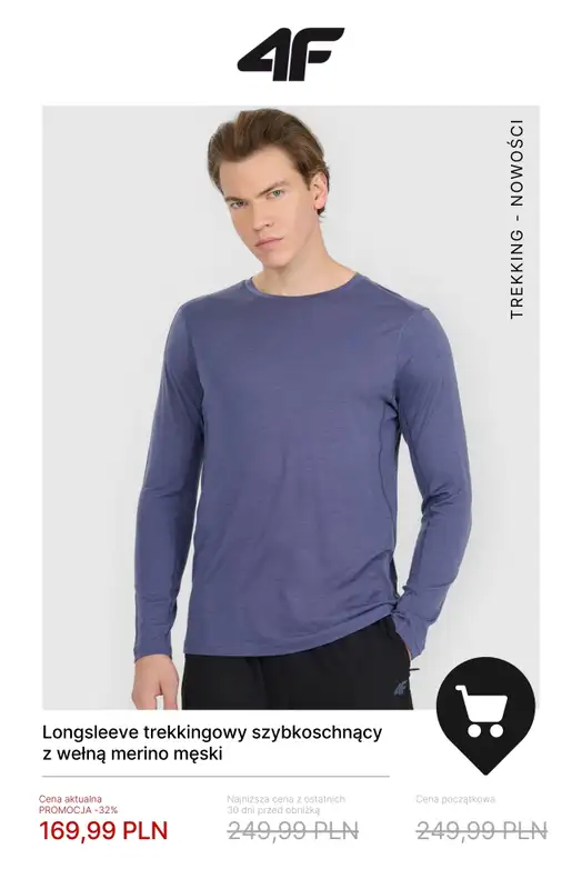 4F - gazetka promocyjna Trekkingowe okazje do -50% od czwartku 18.12 do środy 31.12 - strona 7