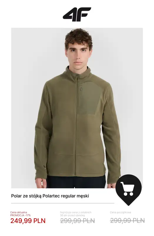 4F - gazetka promocyjna Trekkingowe okazje do -50% od czwartku 18.12 do środy 31.12 - strona 12
