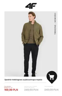 4F - gazetka promocyjna Trekkingowe okazje do -50% od czwartku 18.12 do środy 31.12 - strona 9