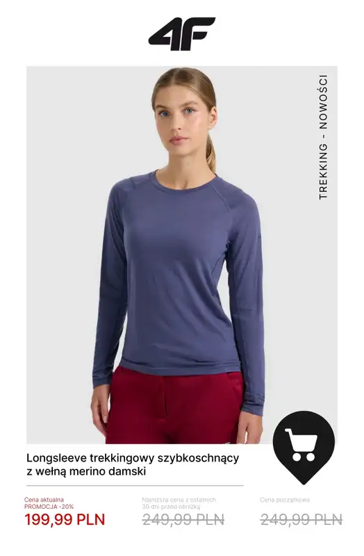 4F - gazetka promocyjna Trekkingowe okazje do -50% od czwartku 18.12 do środy 31.12 - strona 5
