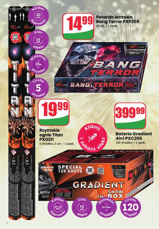 Dino - gazetka promocyjna Katalog Fajerwerki od wtorku 16.12 do środy 31.12 - strona 6