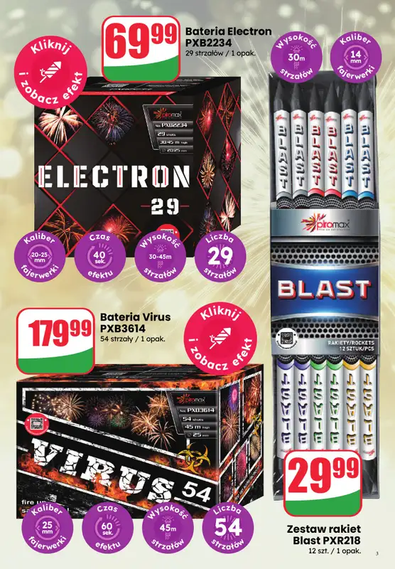 Dino - gazetka promocyjna Katalog Fajerwerki   - strona 3