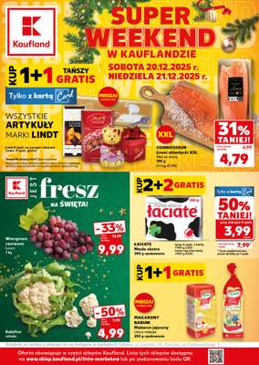 Kaufland - gazetka promocyjna Oferta Kaufland - SUPER WEEKEND od soboty 20.12 do niedzieli 21.12