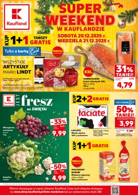 Kaufland - gazetka promocyjna Oferta Kaufland - SUPER WEEKEND od soboty 20.12 do niedzieli 21.12