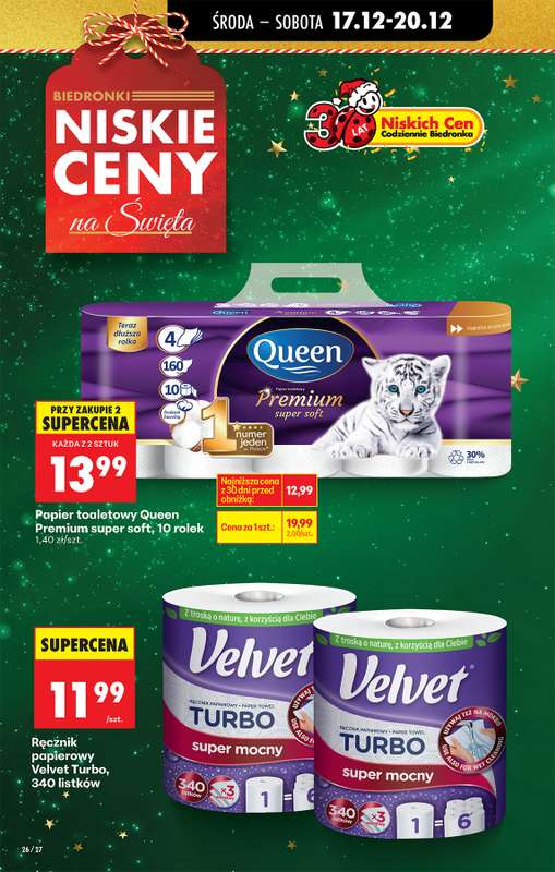 Biedronka - gazetka promocyjna Od środy, Z ladą tradycyjną od środy 17.12 do wtorku 23.12 - strona 36