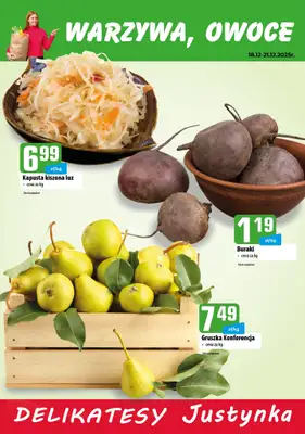 Delikatesy Justynka - gazetka promocyjna Plakaty promocyjne od czwartku 18.12 do niedzieli 21.12 - strona 2