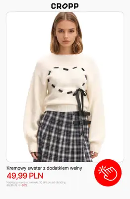 Cropp - gazetka promocyjna Wyprzedaż: Swetry damskie od czwartku 18.12  - strona 6