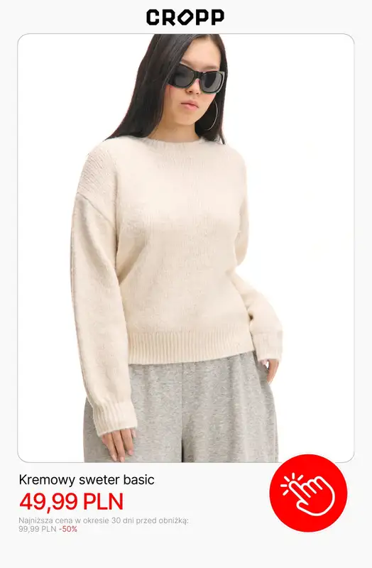 Cropp - gazetka promocyjna Wyprzedaż: Swetry damskie od czwartku 18.12  - strona 2