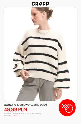 Cropp - gazetka promocyjna Wyprzedaż: Swetry damskie od czwartku 18.12  - strona 5