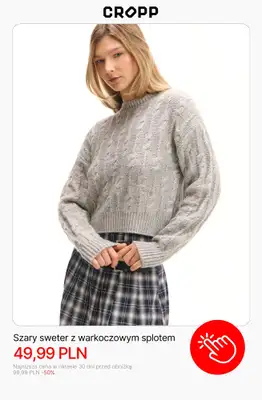 Cropp - gazetka promocyjna Wyprzedaż: Swetry damskie od czwartku 18.12  - strona 8