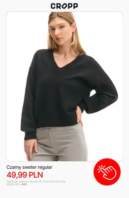 Cropp - gazetka promocyjna Wyprzedaż: Swetry damskie od czwartku 18.12  - strona 3