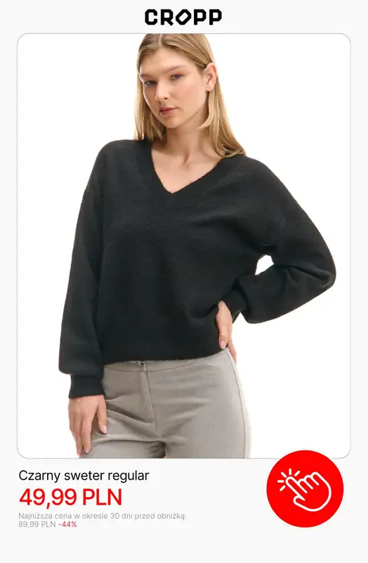 Cropp - gazetka promocyjna Wyprzedaż: Swetry damskie od czwartku 18.12  - strona 3