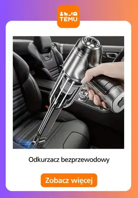 Temu - gazetka promocyjna Odkurzacze bezprzewodowe do domu i do auta od czwartku 18.12  - strona 9