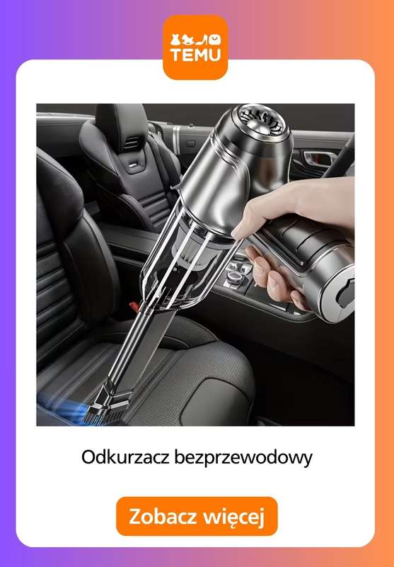 Temu - gazetka promocyjna Odkurzacze bezprzewodowe do domu i do auta od czwartku 18.12  - strona 9
