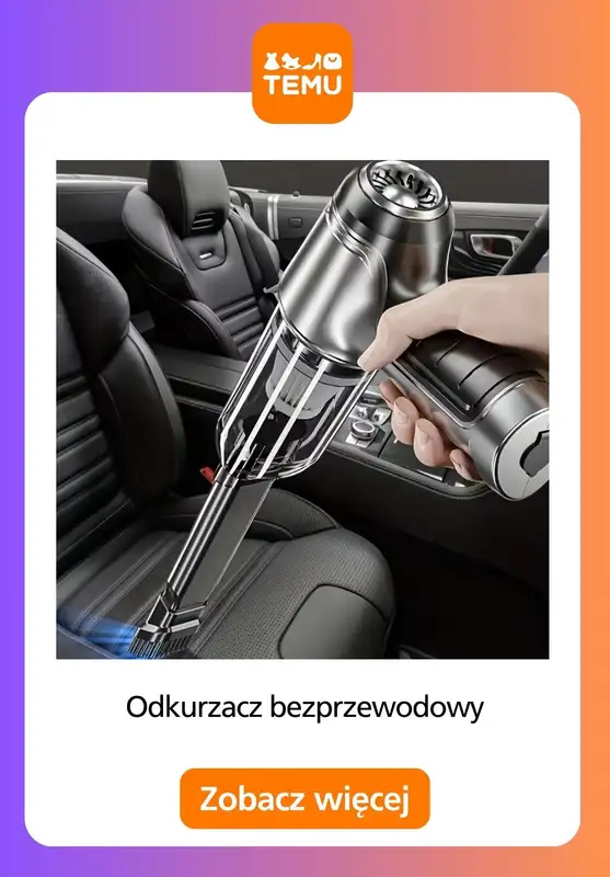 Temu - gazetka promocyjna Odkurzacze bezprzewodowe do domu i do auta od czwartku 18.12  - strona 9