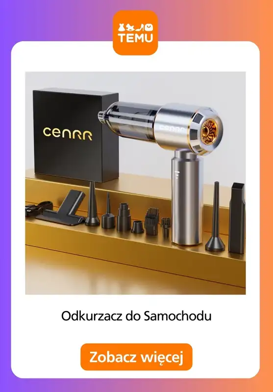 Temu - gazetka promocyjna Odkurzacze bezprzewodowe do domu i do auta od czwartku 18.12  - strona 5