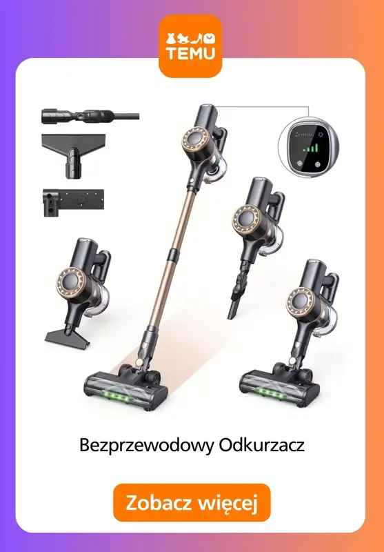 Temu - gazetka promocyjna Odkurzacze bezprzewodowe do domu i do auta od czwartku 18.12  - strona 6