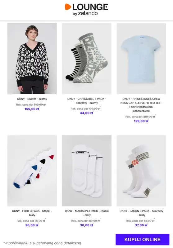 Lounge by Zalando - gazetka promocyjna Specjalne okazje: DKNY od czwartku 18.12 do niedzieli 21.12 - strona 6