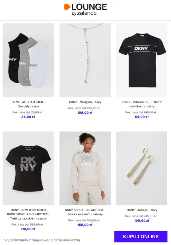 Lounge by Zalando - gazetka promocyjna Specjalne okazje: DKNY od czwartku 18.12 do niedzieli 21.12 - strona 4