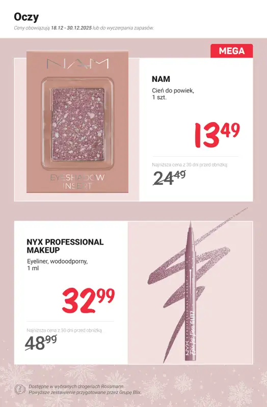 Rossmann - gazetka promocyjna Makijaż na SYLWESTRA - PROMOCJE od środy 24.12 do wtorku 30.12 - strona 7