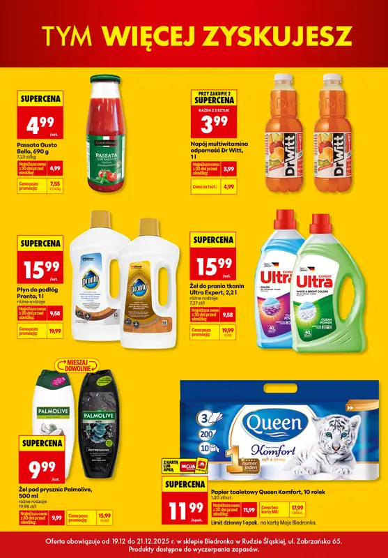 Biedronka - gazetka promocyjna BIEDRONKA WIELKIE OTWARCIE! RUDA ŚLĄSKA, UL. Zabrzańska 65 od piątku 19.12 do niedzieli 21.12 - strona 7