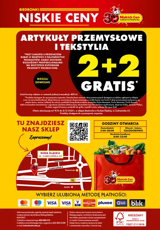 Biedronka - gazetka promocyjna BIEDRONKA WIELKIE OTWARCIE! RUDA ŚLĄSKA, UL. Zabrzańska 65 od piątku 19.12 do niedzieli 21.12 - strona 8