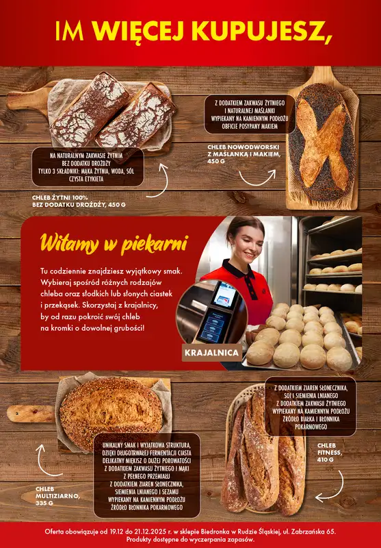 Biedronka - gazetka promocyjna BIEDRONKA WIELKIE OTWARCIE! RUDA ŚLĄSKA, UL. Zabrzańska 65 od piątku 19.12 do niedzieli 21.12 - strona 4