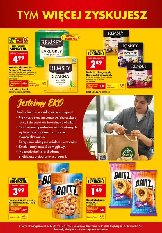 Biedronka - gazetka promocyjna BIEDRONKA WIELKIE OTWARCIE! RUDA ŚLĄSKA, UL. Zabrzańska 65 od piątku 19.12 do niedzieli 21.12 - strona 5