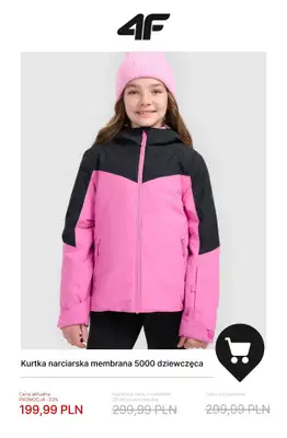 4F - gazetka promocyjna Wyprzedaż do -50%: dla dzieci od czwartku 18.12 do środy 31.12 - strona 4
