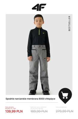 4F - gazetka promocyjna Wyprzedaż do -50%: dla dzieci od czwartku 18.12 do środy 31.12 - strona 7