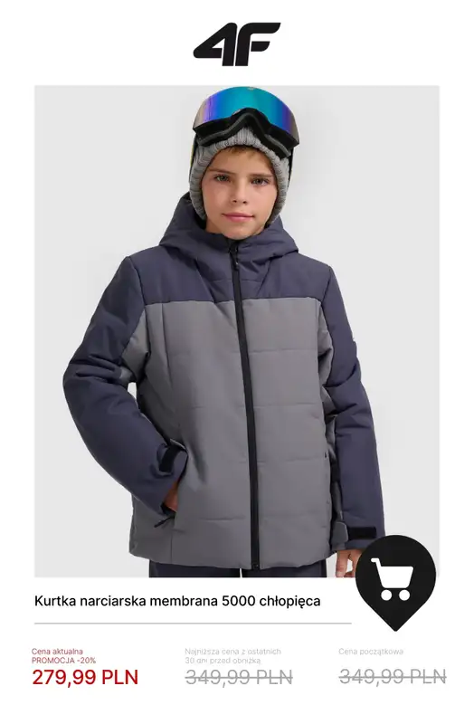 4F - gazetka promocyjna Wyprzedaż do -50%: dla dzieci od czwartku 18.12 do środy 31.12 - strona 5