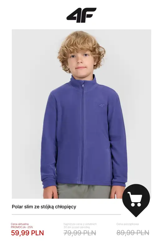 4F - gazetka promocyjna Wyprzedaż do -50%: dla dzieci od czwartku 18.12 do środy 31.12 - strona 3