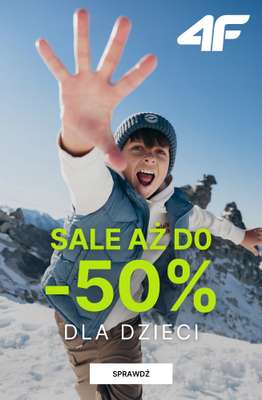 4F - gazetka promocyjna Wyprzedaż do -50%: dla dzieci od czwartku 18.12 do środy 31.12