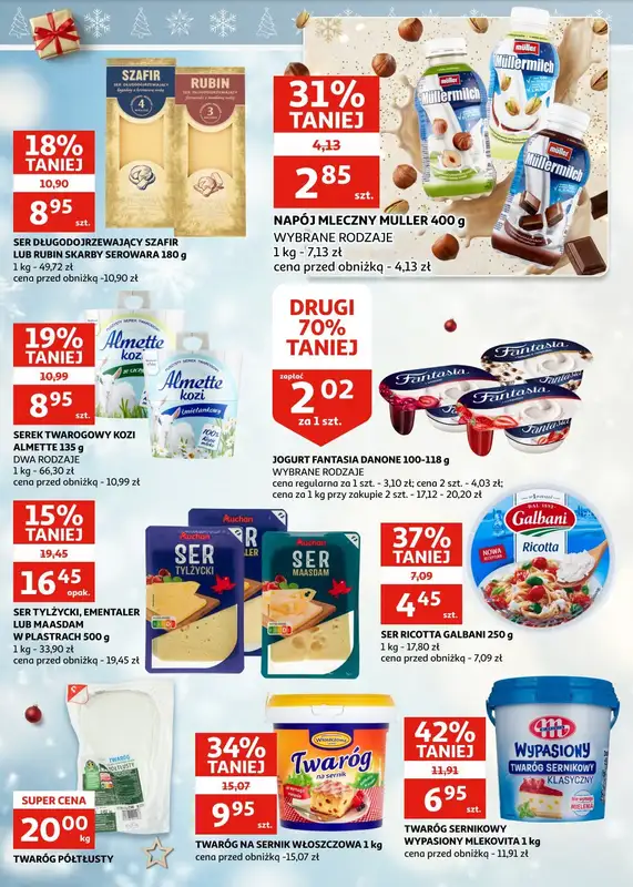 Auchan - gazetka promocyjna Gazetka Zielona Góra I Czas na Święta, czas na okazje! od środy 17.12 do wtorku 23.12 - strona 13