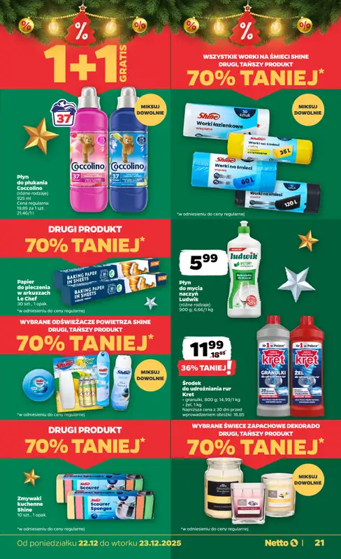 Netto - gazetka promocyjna Gazetka Spożywcza od poniedziałku 22.12 do wtorku 23.12 - strona 21