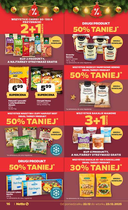 Netto - gazetka promocyjna Gazetka Spożywcza od poniedziałku 22.12 do wtorku 23.12 - strona 16