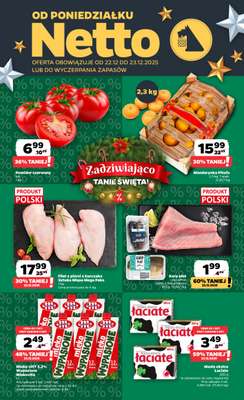 Netto - gazetka promocyjna Gazetka Spożywcza od poniedziałku 22.12 do wtorku 23.12