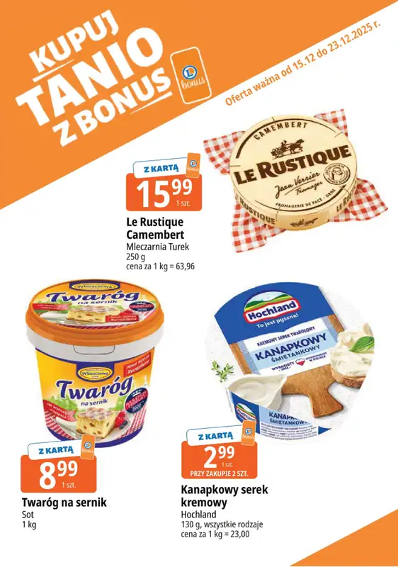 Leclerc - gazetka promocyjna Oferta E.Leclerc I Kupuj tanio z bonus   - strona 2