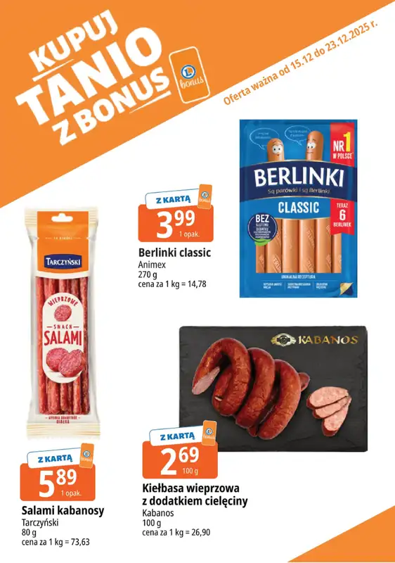 Leclerc - gazetka promocyjna Oferta E.Leclerc I Kupuj tanio z bonus od poniedziałku 15.12 do wtorku 23.12 - strona 18