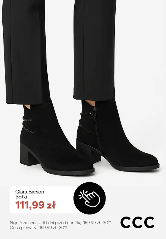 CCC - gazetka promocyjna Botki na obcasie - PROMOCJE od soboty 20.12  - strona 10