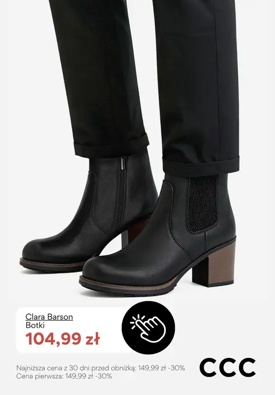 CCC - gazetka promocyjna Botki na obcasie - PROMOCJE od soboty 20.12  - strona 5