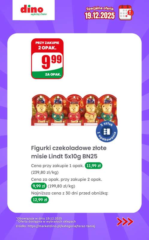 Dino - gazetka promocyjna Specjalna oferta na 19.12.2025 - promocje spoza gazetki od piątku 19.12 do piątku 19.12 - strona 7