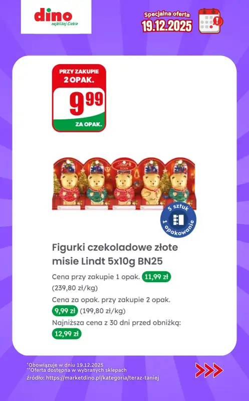 Dino - gazetka promocyjna Specjalna oferta na 19.12.2025 - promocje spoza gazetki od piątku 19.12 do piątku 19.12 - strona 7