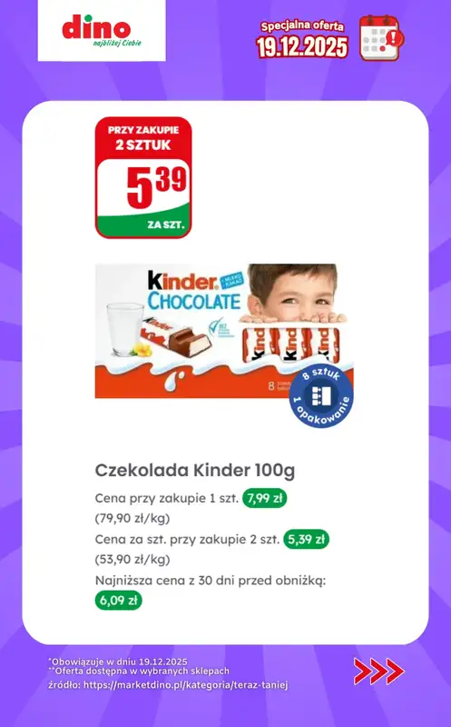 Dino - gazetka promocyjna Specjalna oferta na 19.12.2025 - promocje spoza gazetki od piątku 19.12 do piątku 19.12 - strona 6