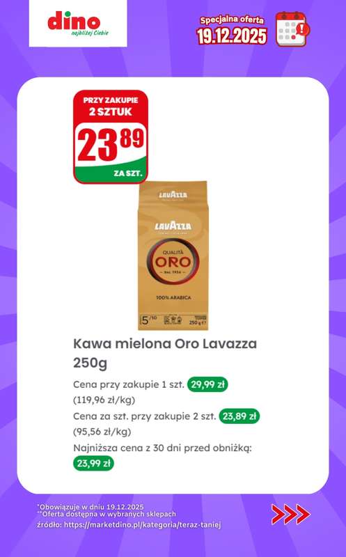 Dino - gazetka promocyjna Specjalna oferta na 19.12.2025 - promocje spoza gazetki od piątku 19.12 do piątku 19.12 - strona 5