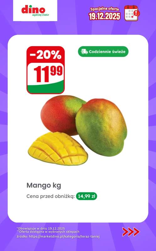 Dino - gazetka promocyjna Specjalna oferta na 19.12.2025 - promocje spoza gazetki od piątku 19.12 do piątku 19.12 - strona 4