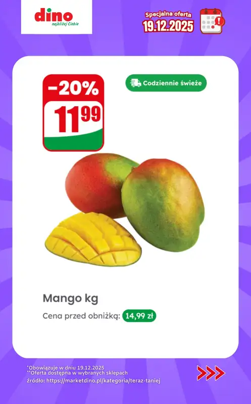 Dino - gazetka promocyjna Specjalna oferta na 19.12.2025 - promocje spoza gazetki od piątku 19.12 do piątku 19.12 - strona 4
