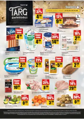 Supeco - gazetka promocyjna Targ Świeżości od soboty 27.12 do poniedziałku 05.01