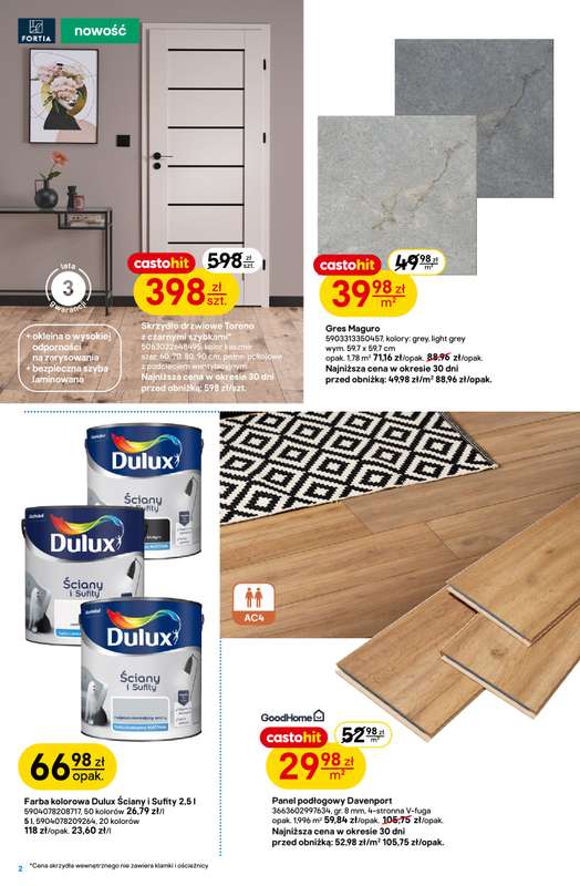 Castorama - gazetka promocyjna Przechowywanie i odświeżanie domu od piątku 02.01 do wtorku 13.01 - strona 2