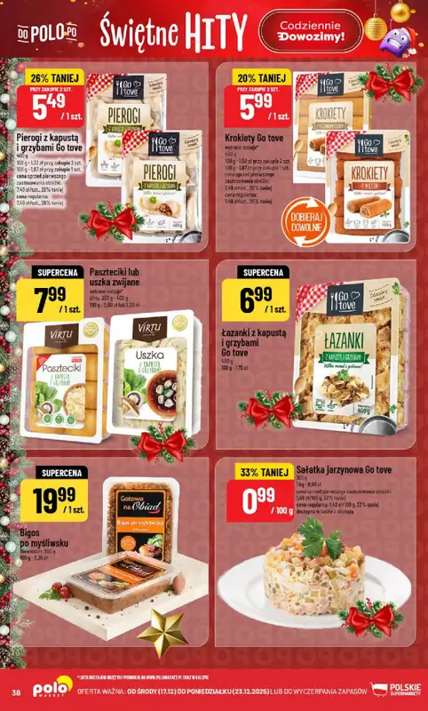 POLOmarket - gazetka promocyjna Gazetka od środy 17.12 do wtorku 23.12 - strona 38